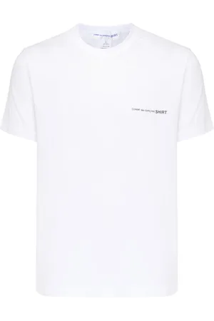 Comme des Garçons Top, Herre, Hvid, L, Strik Herre T-shirt i Hvid