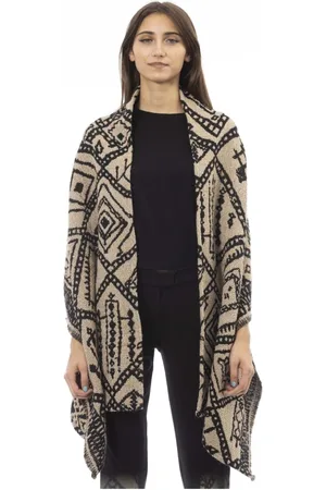 ALPHA STUDIO Tilbehør, Dame, Brun, ONE SIZE, Dobbelt Ansigt Jacquard Tørklæde