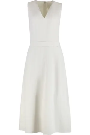Calvin Klein Kjole, Dame, , L, Linned, Bue Linned-blandingskjole