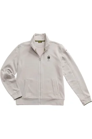 Blauer Jakke, Herre, Grå, XL, Bomuld, By Grå Bomuld Lynlås Sweater