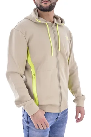 Guess Sweathshirts & Hoodies, Herre, , L, Polyester, Neopren Zip Sweatshirt - Hættetrøje