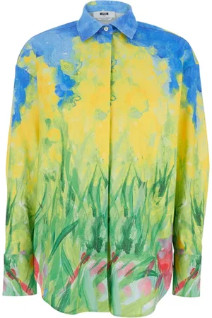 Msgm Bluser & Skjorter, Dame, Flerfarvet, S, Multifarvet Skjorte