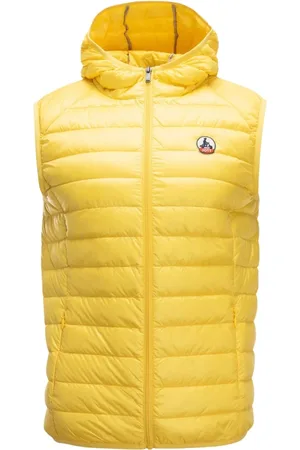 Jott Jakke, Herre, Gul, 5XL, Uld, Ærmeløs Hætte Puffer Jakke