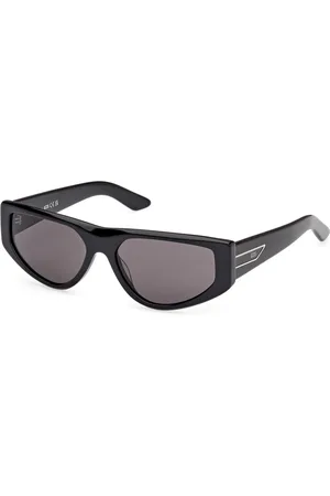 GCDS Tilbehør, Dame, Sort, 56 MM, Sorte solbriller Gd0055 Model 01A