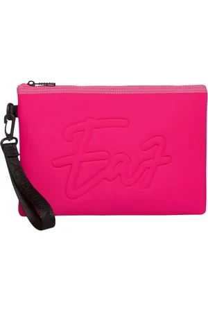 Emporio Armani Taske, Dame, Lyserød, ONE SIZE, Polyester, Rosa EA7 Clutch Taske med Lynlås