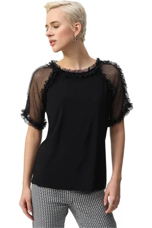 Joseph Ribkoff Bluser & Skjorter, Dame, Sort, 2XL, Uld, Ærmeløs Top i Forskellige Farver