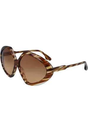Victoria Beckham Tilbehør, Dame, Flerfarvet, 64 MM, Uld, Stilfulde solbriller i farve 211