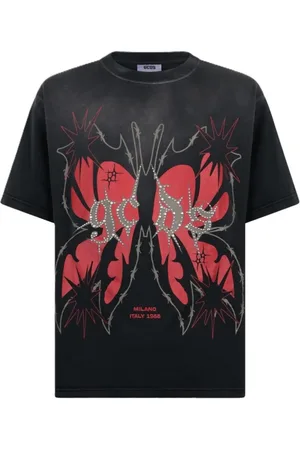 GCDS Top, Herre, Sort, XL, Bomuld, Bomuld T-shirt