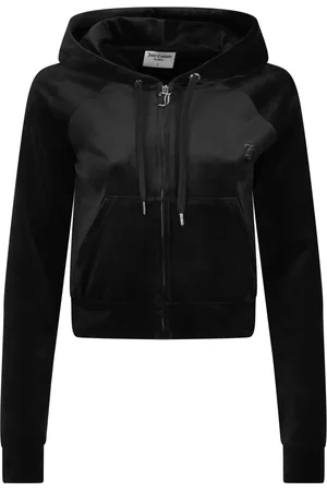 Juicy Couture Sweathshirts & Hoodies, Dame, Sort, XS, Uld, Sorte Madison Hoodies til Kvinder