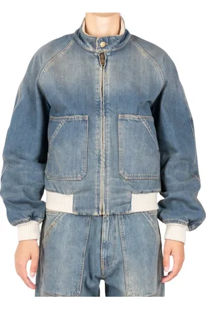 Golden Goose Jakke, Dame, Blå, XS, Denim, Denim Bomber Jakke