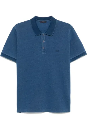 FAY Top, Herre, Blå, M, Bomuld, Himmelblå T-shirt og Polo