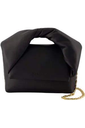 J.W.Anderson Taske, Dame, Sort, ONE SIZE, Læder, Small Twister Læder Top Handle Taske