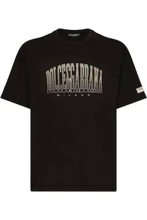 Dolce & Gabbana Top, Herre, Sort, L, Bomuld, Sorte løse T-shirts og Polos