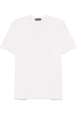 Tom Ford Top, Herre, Lyserød, L, Broderet Logo T-shirts og Polos