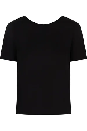 Nina Ricci Top, Dame, Sort, S, Bomuld, Åben Ryg Bomuld T-shirt