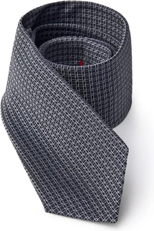 Jil Sander Tilbehør, Herre, Grå, ONE SIZE, Klassisk Geometrisk Silkeslips