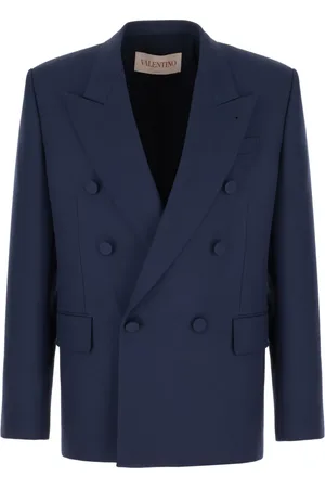 VALENTINO GARAVANI Jakke, Herre, Blå, L, Uld, Stilfulde Jakker og Veste Kollektion