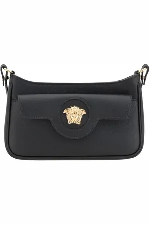 VERSACE Taske, Dame, Sort, ONE SIZE, Uld, Mini Medusa Læder Skuldertaske