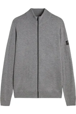 ECOALF Sweathshirts & Hoodies, Herre, Grå, L, Uld, Uld Fuld Lynlås Trøje