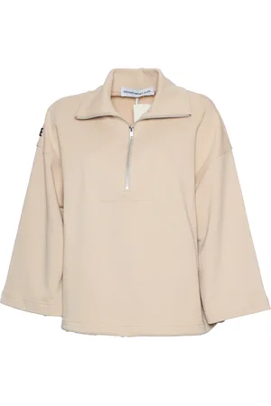 DEPARTMENT FIVE Top, Dame, , M, Bomuld, Boxy Loka Sweatshirt Avorio