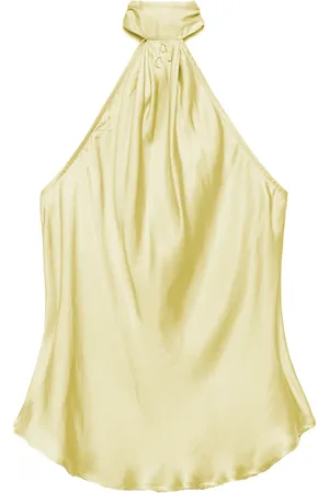 ANIYE BY Top, Dame, Grøn, XS, Halterneck Top med Maxi Bue
