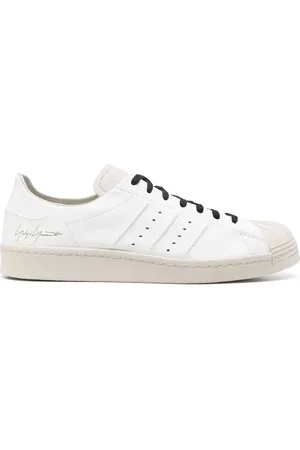 Y-3 Sko, Herre, Hvid, 45 EU, Læder, Superstar Sneakers