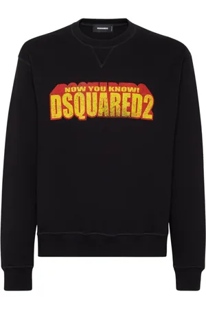 Dsquared2 Sweathshirts & Hoodies, Herre, Sort, L, Moderne Tøjkollektion