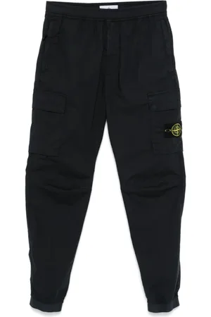 Stone Island Bukser, Herre, Sort, W31, Regular Tapered Sweatpants