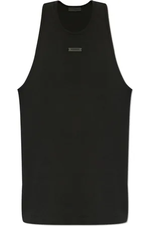 FEAR OF GOD Top, Herre, Sort, S, Bomuld, Ribstrikket Top