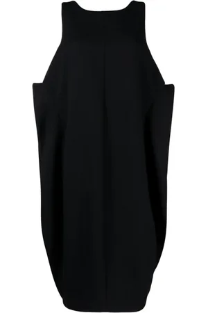 Comme des Garçons Kjole, Dame, Sort, S, Uld, Sort Uld Puffball Kjole