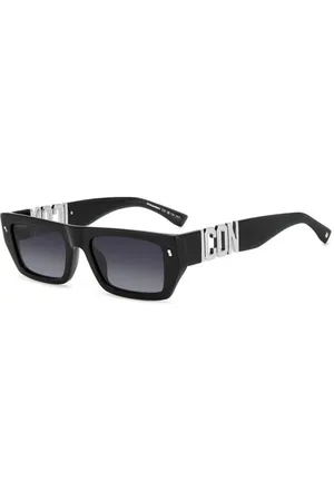 Dsquared2 Tilbehør, Herre, Sort, 54 MM, Vintage stil solbriller