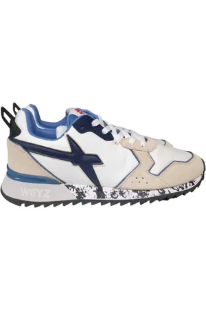 W6YZ Sko, Herre, Flerfarvet, 40 EU, Hvide Jet Sneakers til Mænd