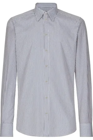 Dolce & Gabbana Skjorte, Herre, Hvid, XL, Bomuld, Hvide Slim Fit Skjorter