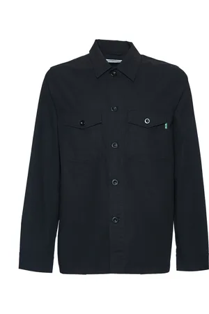 DEPARTMENT FIVE Skjorte, Herre, Sort, XL, Uld, Stilfuld Nero Skjortejakke