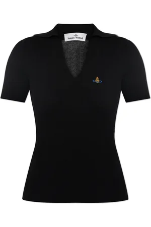Vivienne Westwood Top, Dame, Sort, XS, Bomuld, Polo med logo