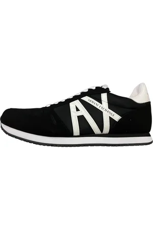 Armani Exchange Sko, Dame, Sort, 42 EU, Uld, Minimalistisk Sneaker i Sort Mix