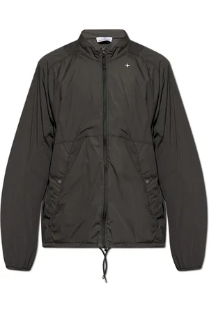 Stone Island Jakke, Herre, Sort, XL, Jakke med ståkrave