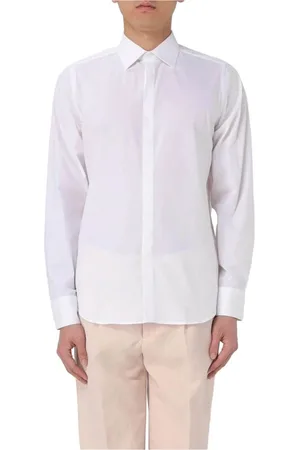 Manuel Ritz Skjorte, Herre, Hvid, XL, Uld, Elegant hvid casual skjorte