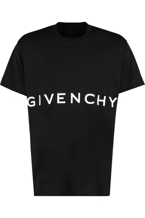 Givenchy Top, Herre, Sort, XL, Bomuld, Ribbet Bomuld T-shirt