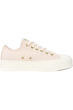 Converse Sko, Dame, , 40 EU, Uld, Løft Guld Rosa Sneakers Forår Sommer