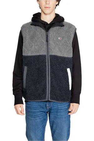 Tommy Hilfiger Jakke, Herre, Sort, 2XL, Polyester, Sort Polyester Jakke Efterår/Vinter Kollektion