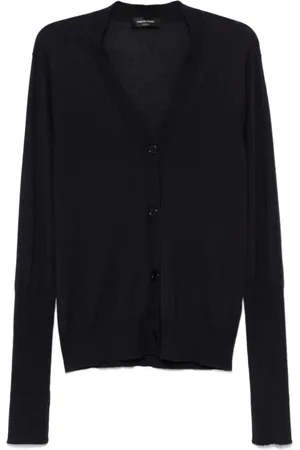 Fabiana Filippi Strik, Dame, Blå, 2XS, Blå Sweaters til Kvinder
