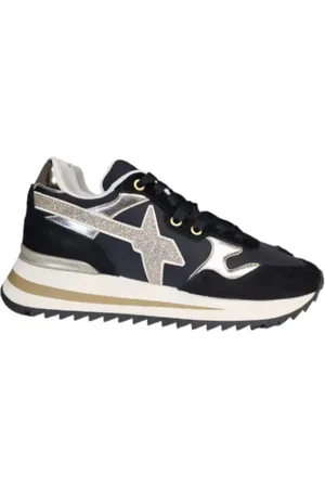 W6YZ Sko, Herre, Sort, 36 EU, Sort Sneaker Yak-W til Kvinder