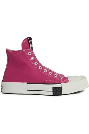Rick Owens Sko, Dame, Lyserød, 34 1/2 EU, Bomuld, Forhøj dit sneaker-spil med Drkshdw snøresko