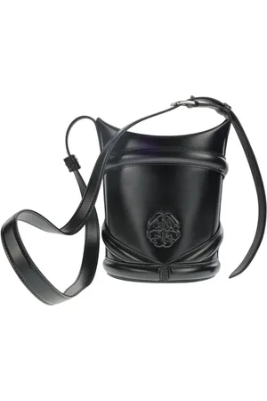 Alexander McQueen Taske, Dame, Sort, ONE SIZE, Uld, Sort Curve Skuldertaske