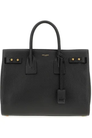 Saint Laurent Taske, Dame, Sort, ONE SIZE, Uld, Sort Kalveskind Håndtaske