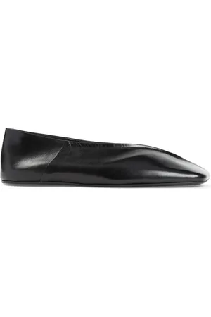 Jil Sander Sko, Dame, Sort, 38 EU, Firkantede Ballerina Sko
