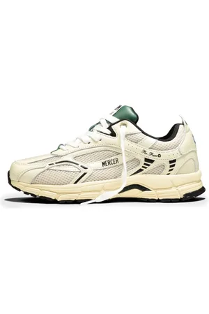 Mercer Amsterdam Sko, Dame, Hvid, 37 EU, Læder, Læder Mesh Sneakers med Farverig Touch
