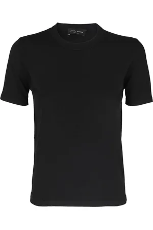 Roberto Collina Top, Dame, Sort, L, Bomuld, Afslappet Bomuld T-shirt