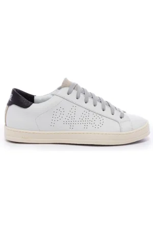 P448 Sko, Herre, Hvid, 42 EU, Læder, Hvid Læder Sneaker
